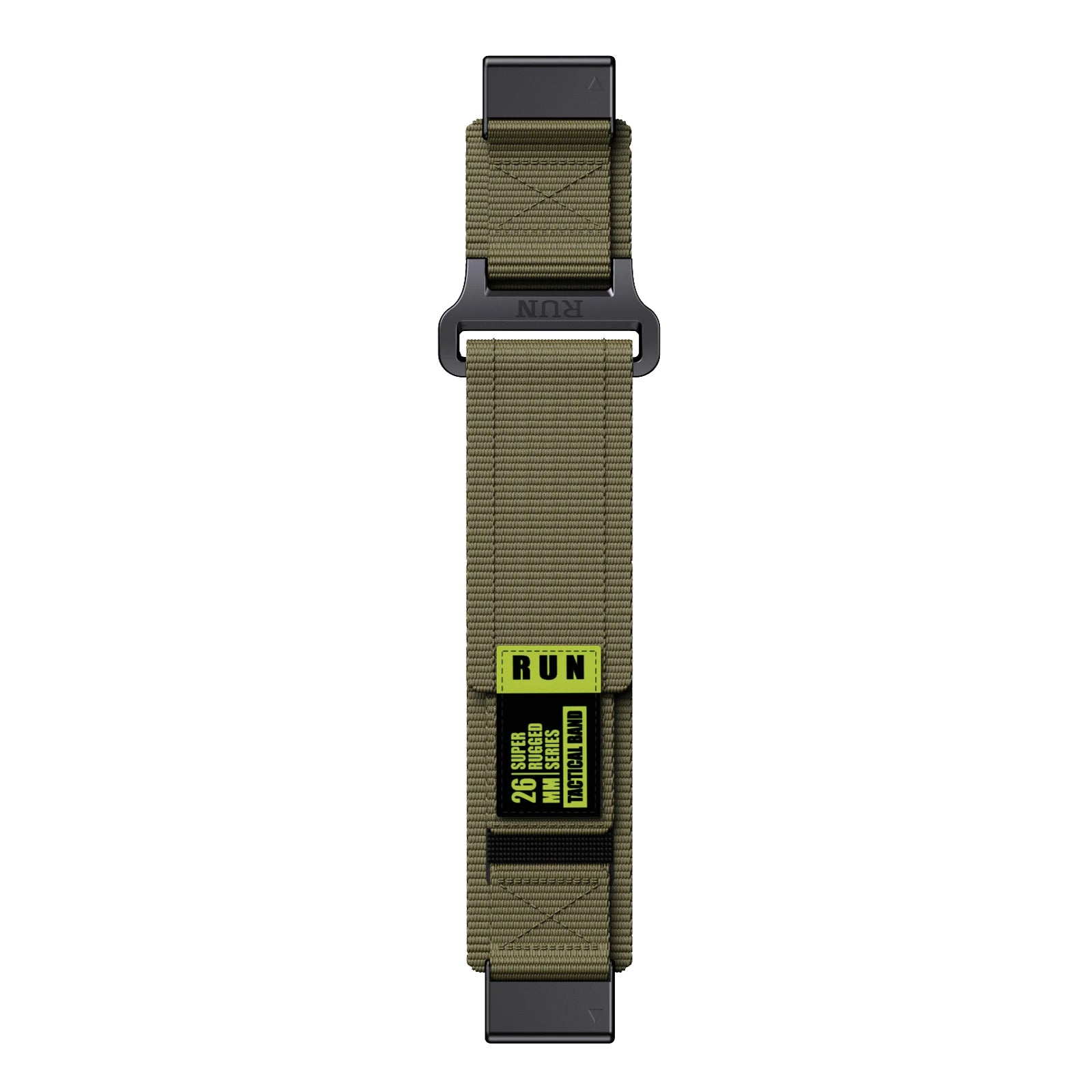 Runcool red nylon QuickFit band 22mm 26mm Garmin Fenix Instinct