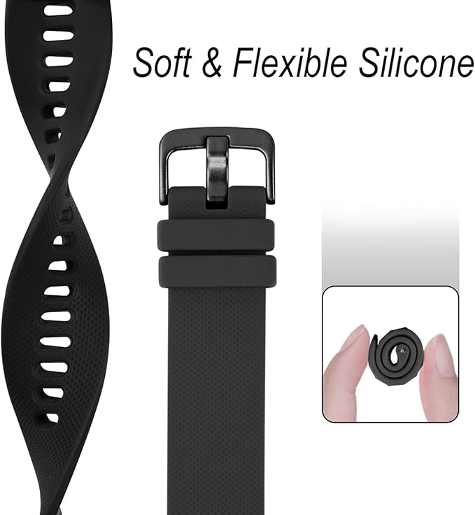 Durable silicone Garmin strap compatible with Fenix 7S