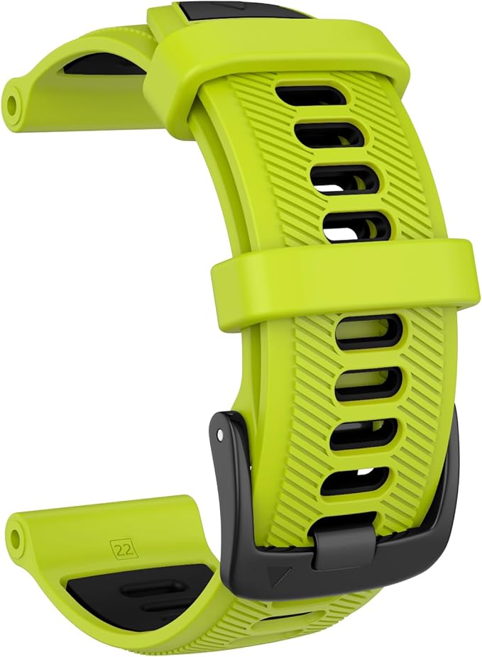 Soft silicone watch strap compatible with Garmin Forerunner 955