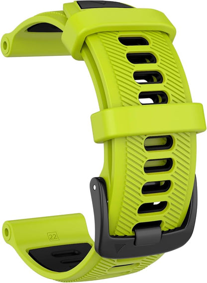 Soft silicone watch strap compatible with Garmin Forerunner 955