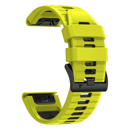 Strong steel buckle silicone watch strap