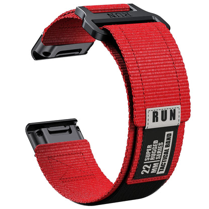 Runcool black camouflage nylon band 22mm 26mm Garmin QuickFit