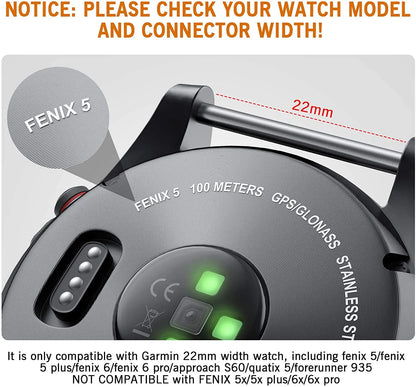 Garmin Fenix leather replacement band