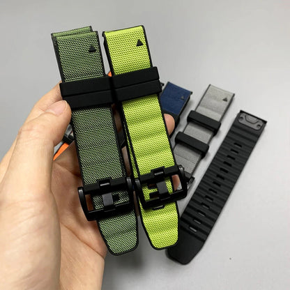 Garmin QuickFit breathable nylon silicone band for outdoor sports