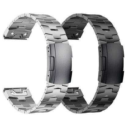QuickFit metal watch band with adjustable links