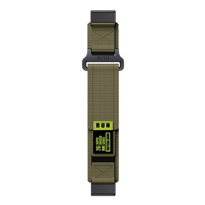Runcool orange nylon Garmin band Fenix 7 6 5 Forerunner Instinct