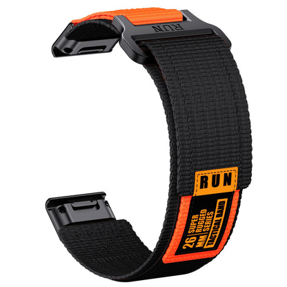 Runcool Garmin QuickFit nylon band black 22mm 26mm final shot