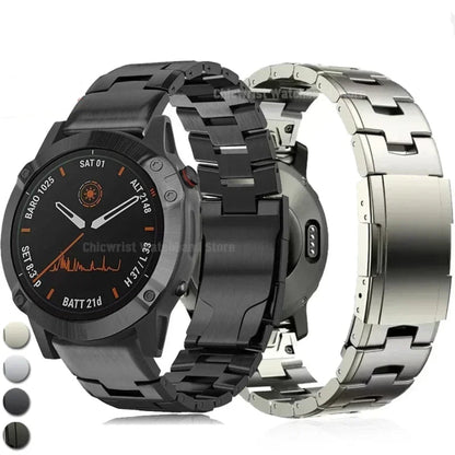 Garmin QuickFit titanium watch band replacement strap