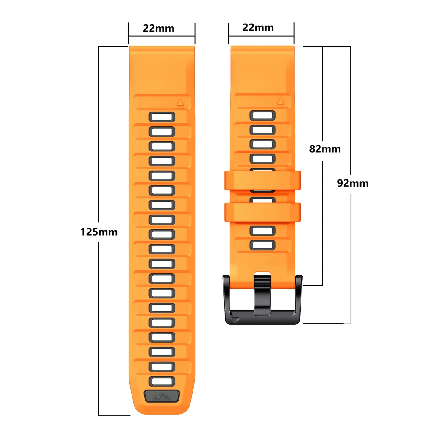 Garmin QuickFit silicone strap for Fenix 8 7 Epix Enduro Tactix