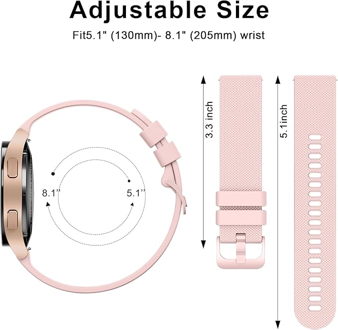 Soft silicone Garmin Vivoactive 5 watch strap multi colour set