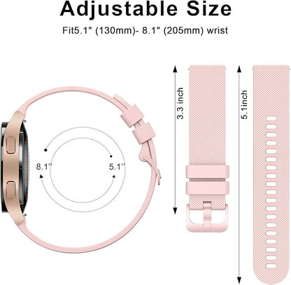 Soft silicone Garmin Vivoactive 5 watch strap multi colour set