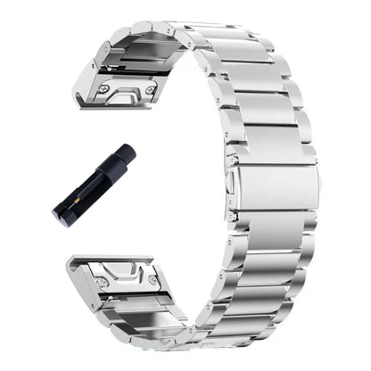 Garmin 20mm 22mm 26mm stainless steel band size comparison all colours