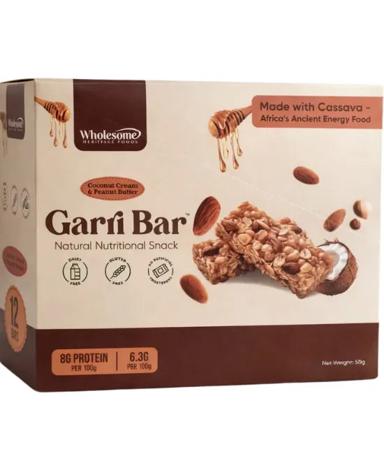 Garri Bar Box 800g (12 x 60g) convenient snack bars