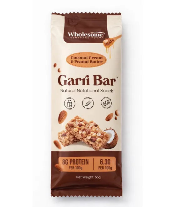 Individually wrapped garri bars for on-the-go