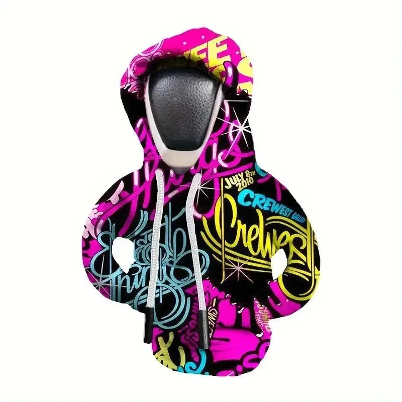 Car gear lever hoodie with stretch fit