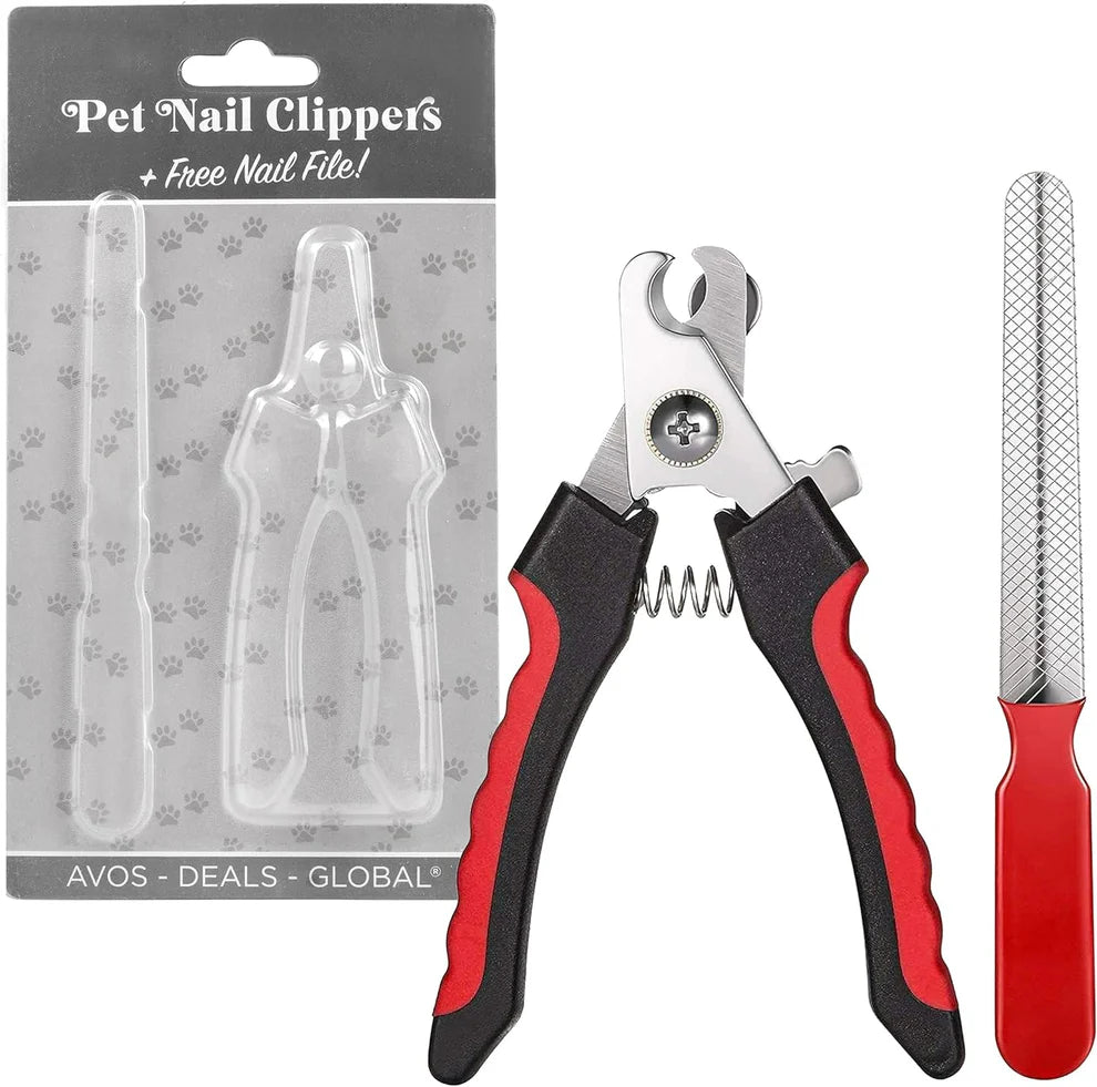 Generise Pet Nail Clippers and Nail File for Small and Large Dogs