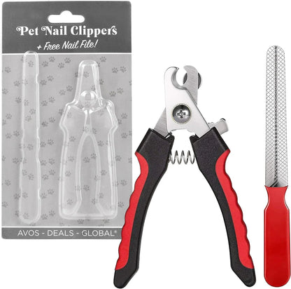 Generise Pet Nail Clippers and Nail File for Small and Large Dogs