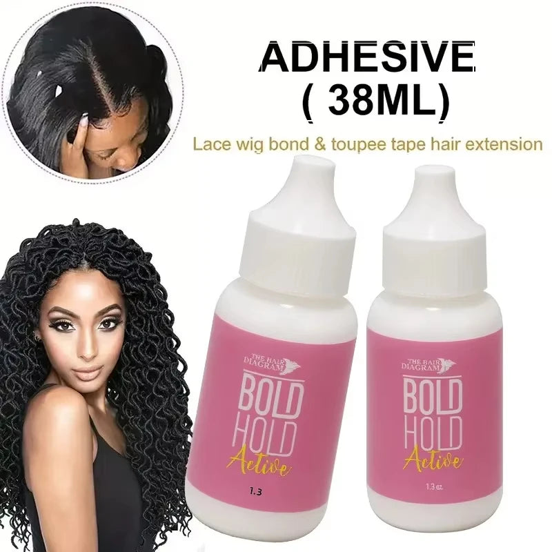 Non-irritating water based wig glue single double bottle pack