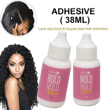 Non-irritating water based wig glue single double bottle pack
