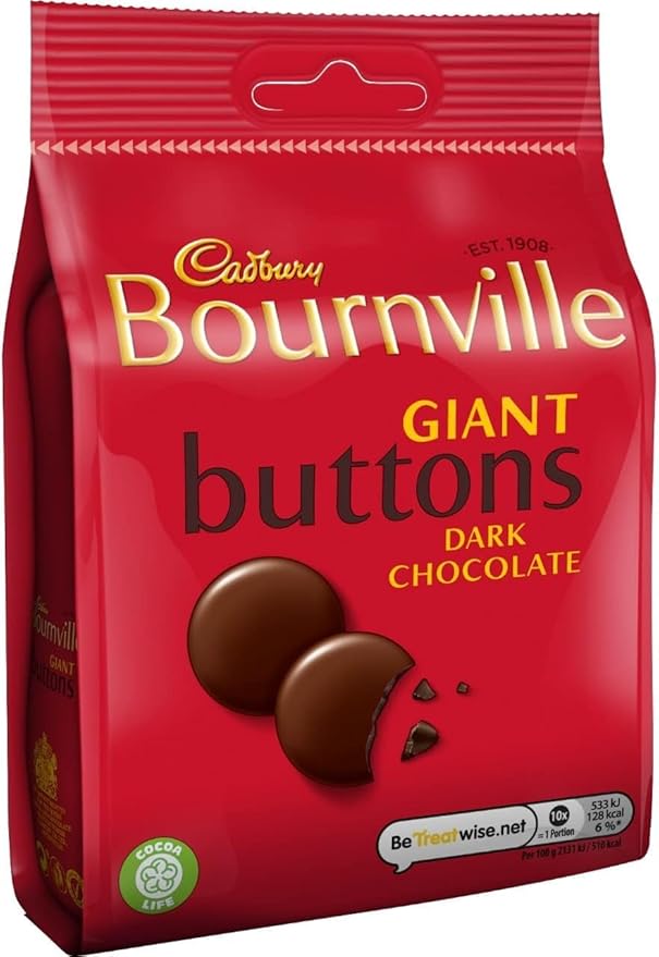 Smooth, premium dark chocolate buttons perfect for sharing or gifting