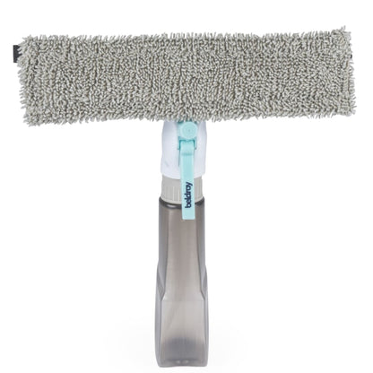 Glass surface cleaning tool with built-in spray function