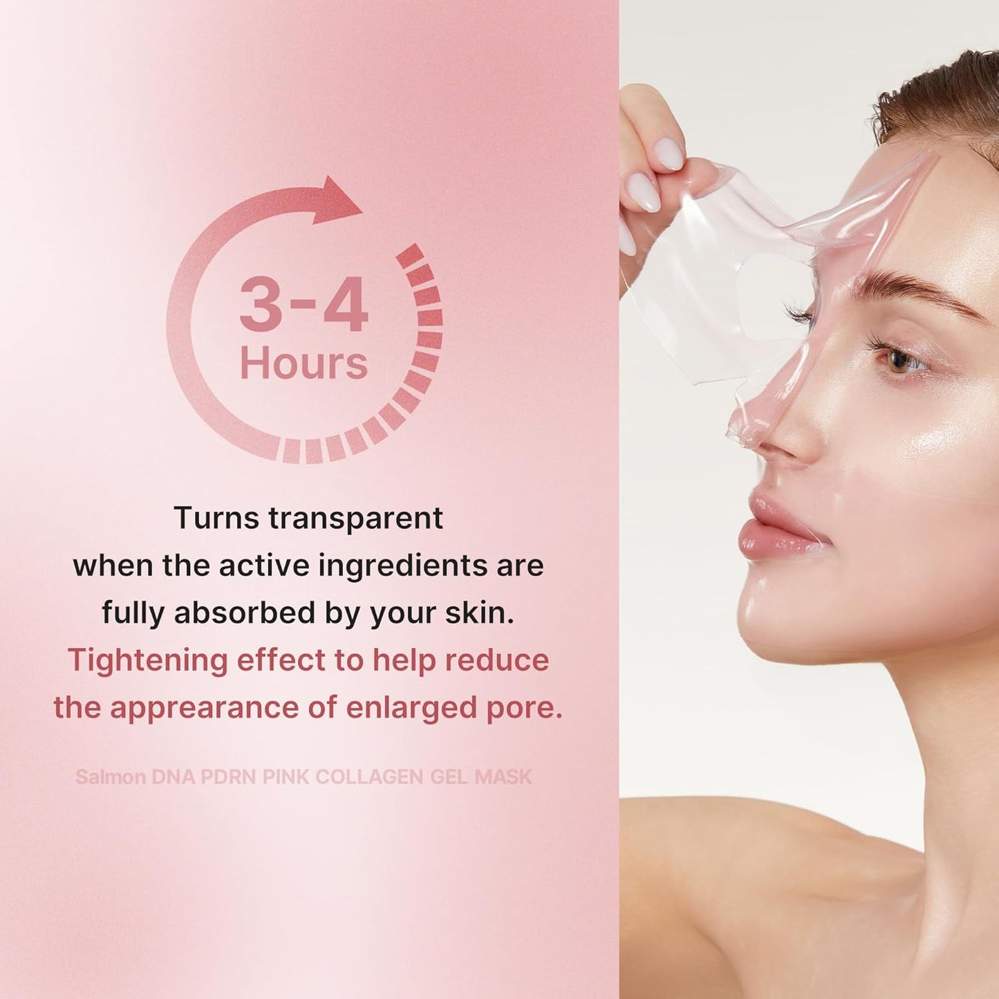 Cooling gel sleeping mask for elasticity and firmness