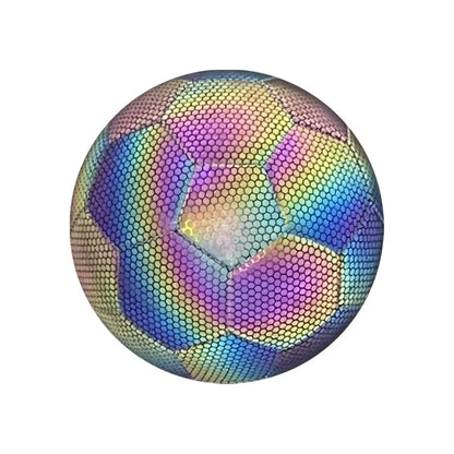 Glow soccer ball for indoor and outdoor training