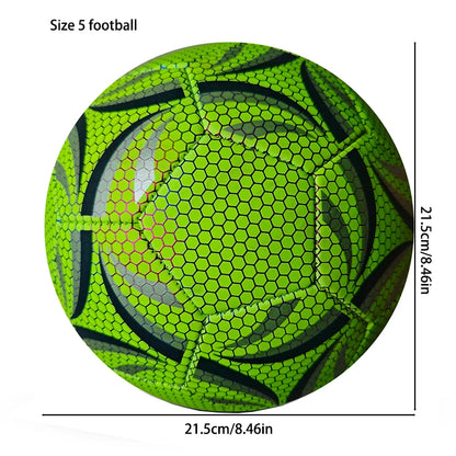 Training football size 5 with glow effect design