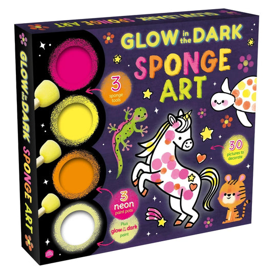 Glow in the Dark Sponge Art painting set for kids