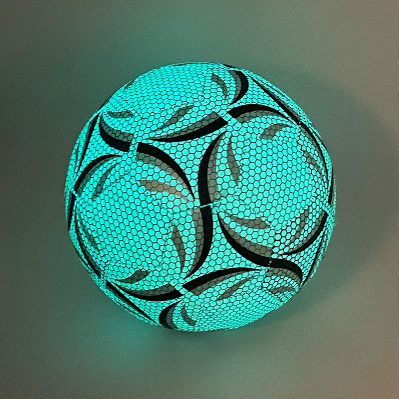 Glow in the dark football made from durable PU material