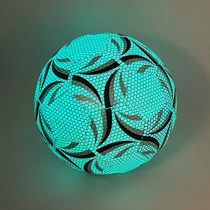 Glow in the dark football made from durable PU material