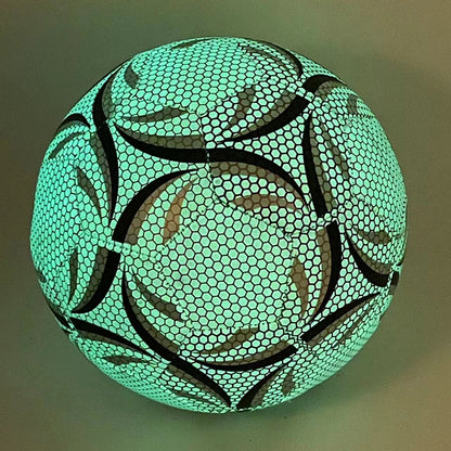 Glow soccer ball for casual and competitive matches