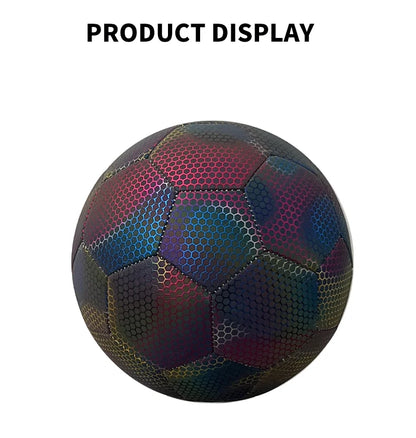 Luminous soccer ball for evening football play