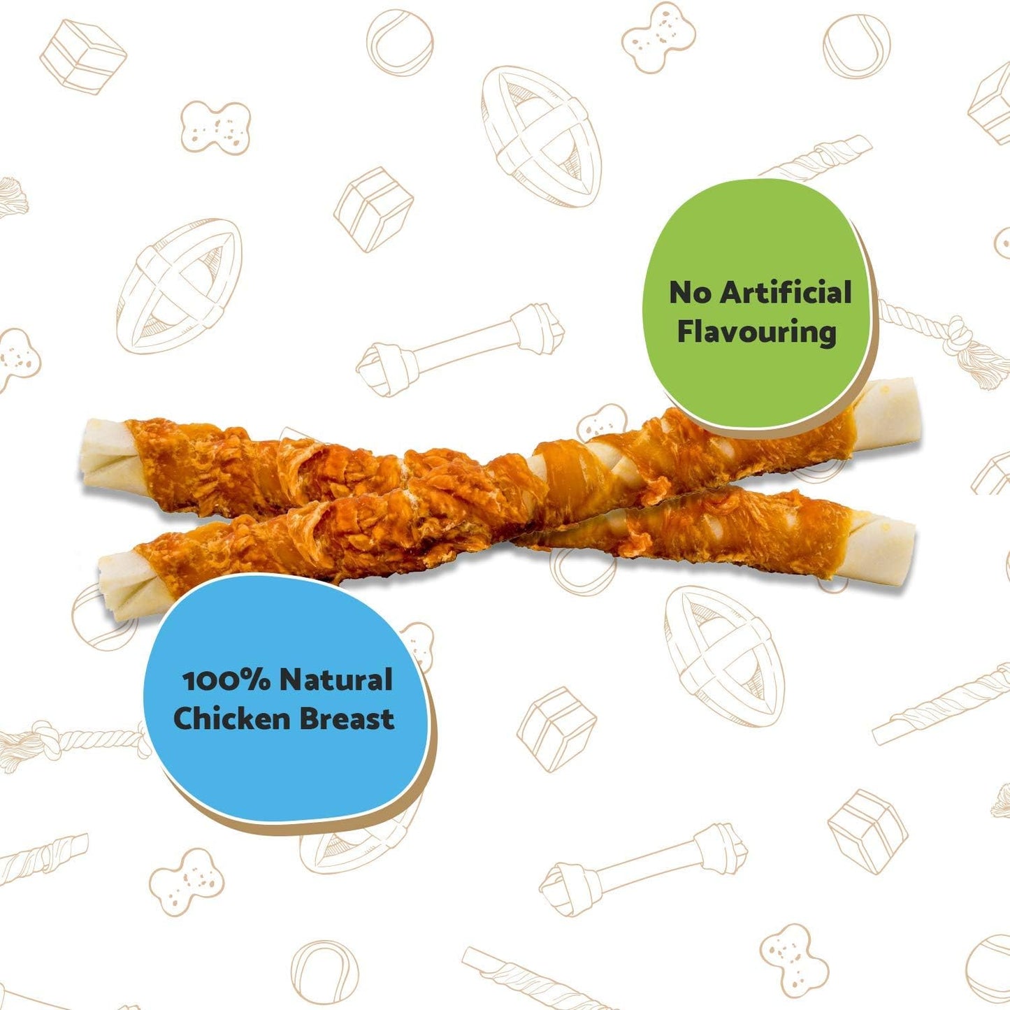 natural chicken chew sticks for dogs