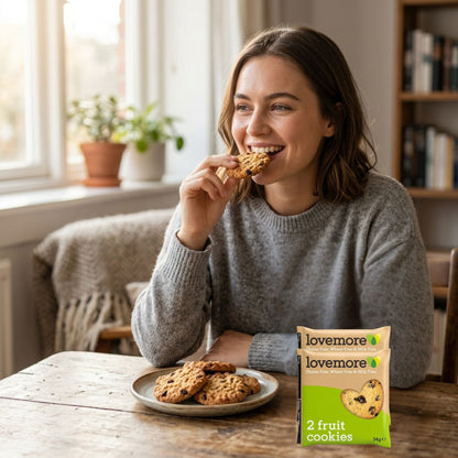 Gluten wheat and milk free fruit biscuits twinpack