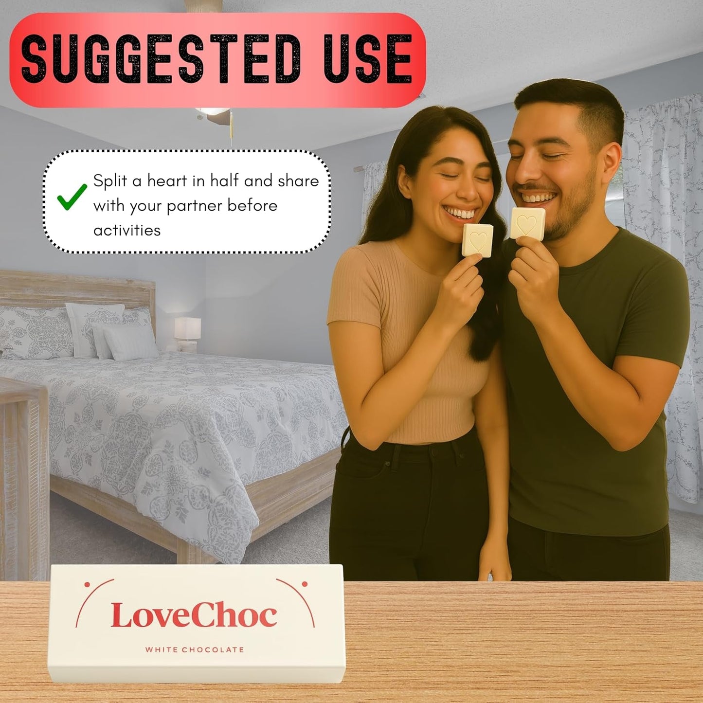 Fast-acting aphrodisiac chocolate for couples