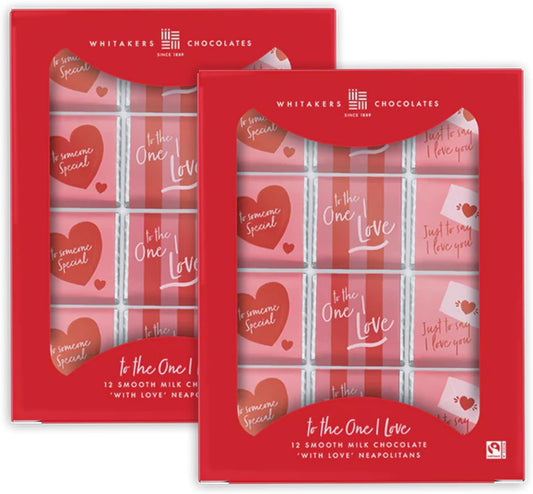 Gluten Free Milk Chocolate “To The One I Love” Neapolitan Gift Pack 2x60g