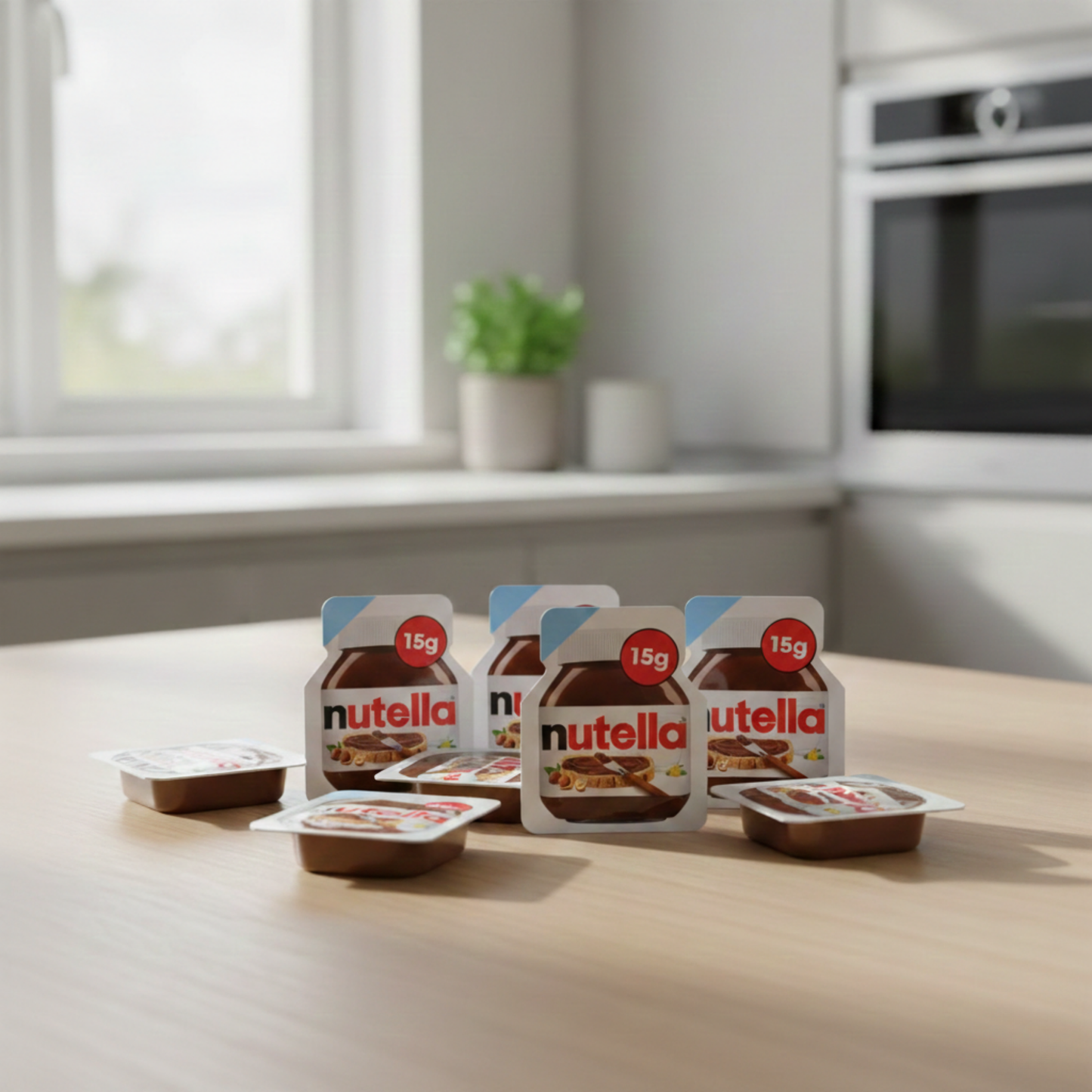 Nutella 15g ideal for portion control and freshness