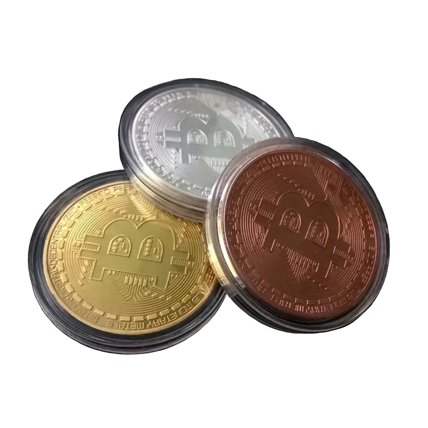 40mm gold Bitcoin collectible coin