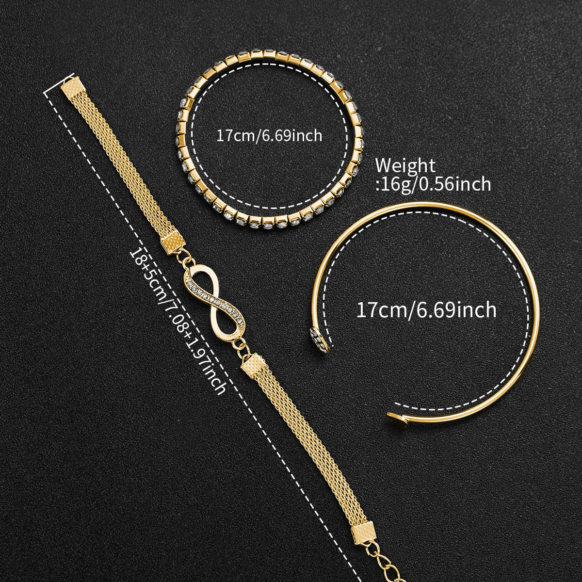 Gold and black women's Arabic dial watch