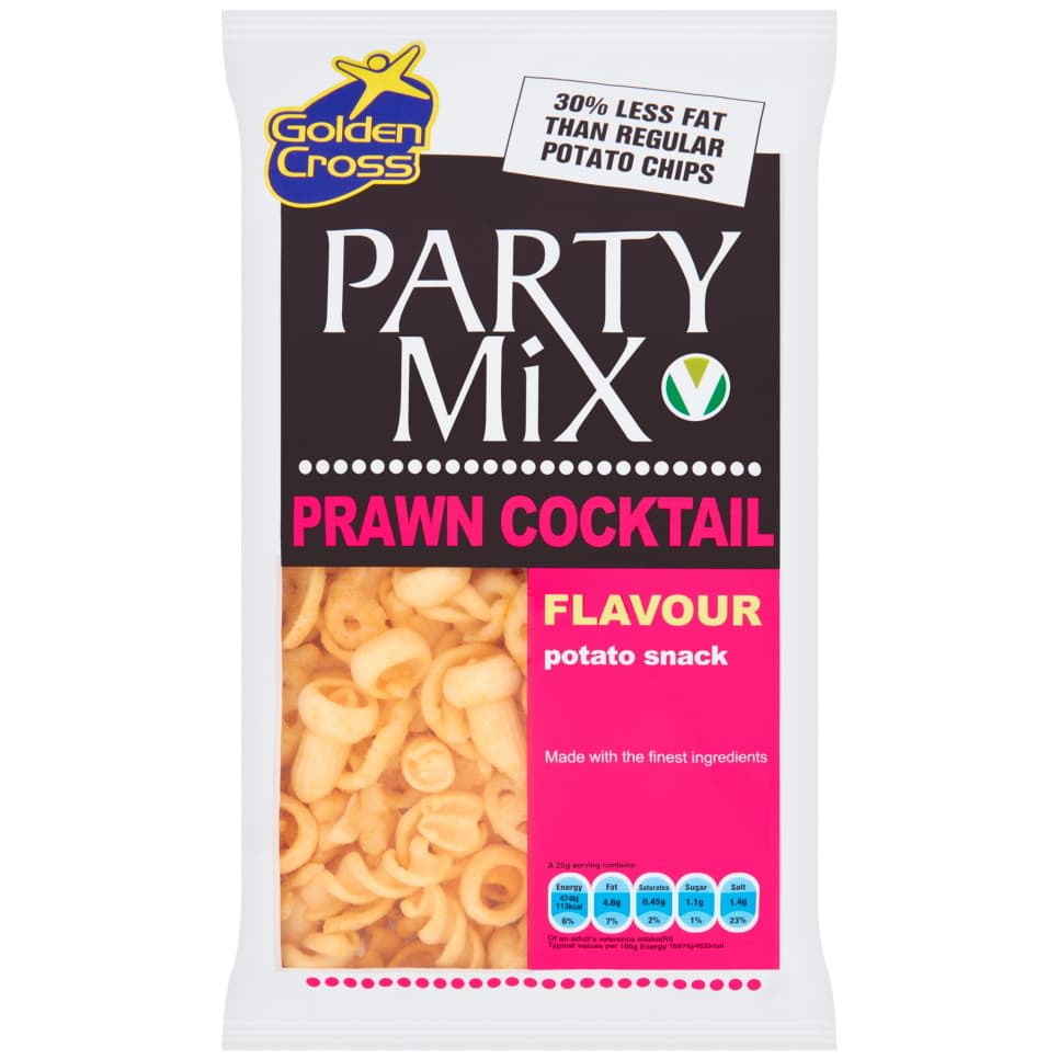 Golden Cross Party Mix 125g Prawn Cocktail flavour