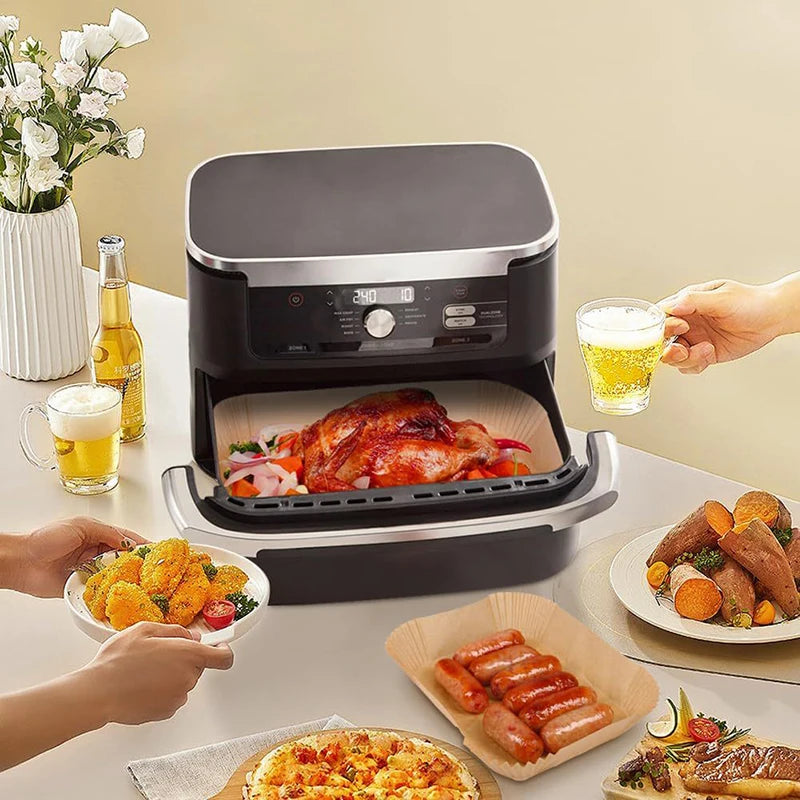 Rectangle air fryer baking paper