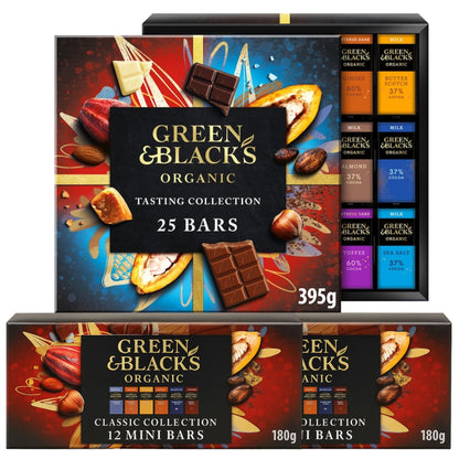 Organic milk and dark chocolate assortment from Green & Black’s