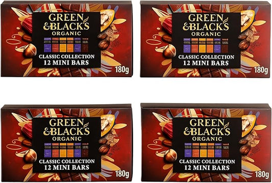 Green & Black’s Organic Classic Chocolate Bars 4 x 180g bulk buy