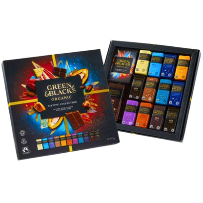 Vegetarian Green & Black’s tasting gift box with mini bars