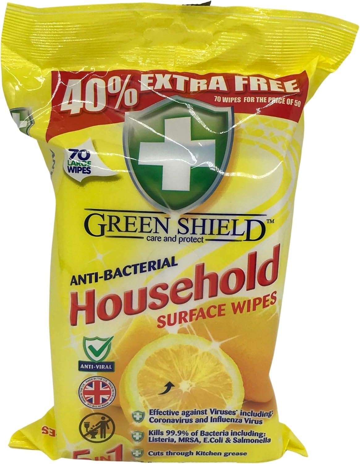  Greenshield Household Wipes Arranged in Set of 12
