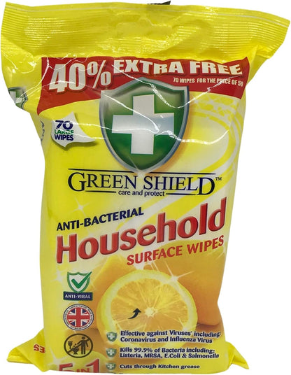 Greenshield Household Wipes Arranged in Set of 12