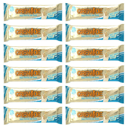 Grenade White Chocolate Cookie Protein Bars 12 x 60g