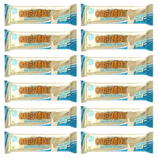 Grenade White Chocolate Cookie Protein Bars 12 x 60g