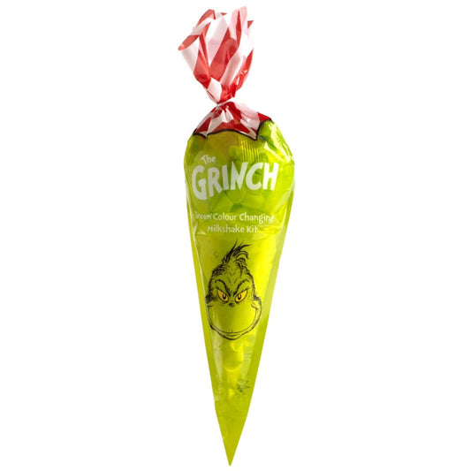 The Grinch milkshake cone Christmas green drink mix